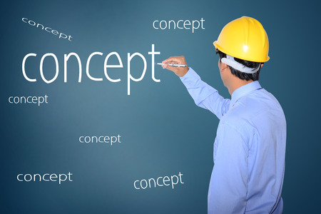 Engineer business man writing success concept  の写真素材