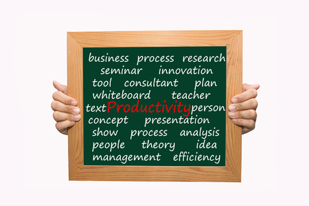 Writing productivity concept の写真素材