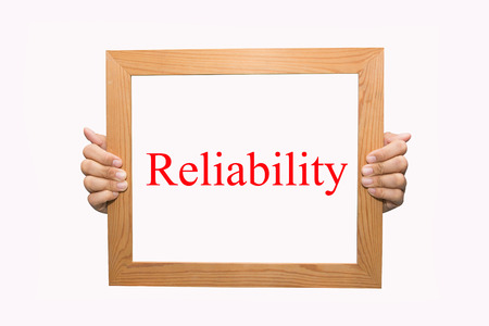 Writing Reliability concept の写真素材