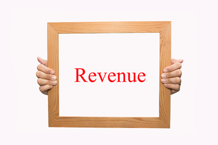 Writing Revenue concept の写真素材