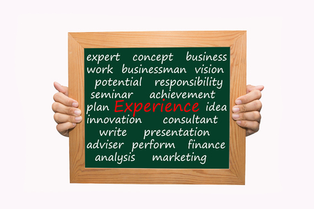 Writing experience concept の写真素材