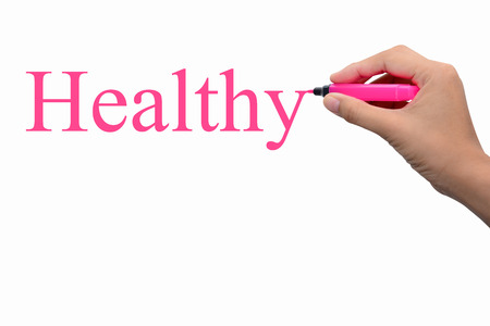 Business hand writing Healthy concept の写真素材