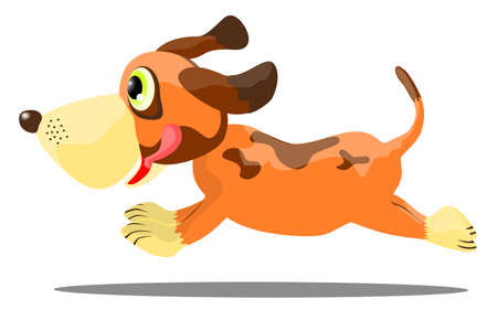 Running Dogのイラスト素材