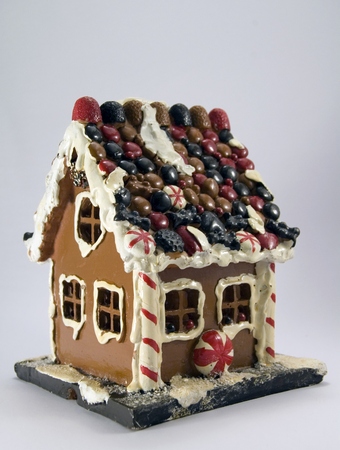 Home of sweets which are incorporated chocolate, candy and other sweets. Chalet lures childrenの写真素材