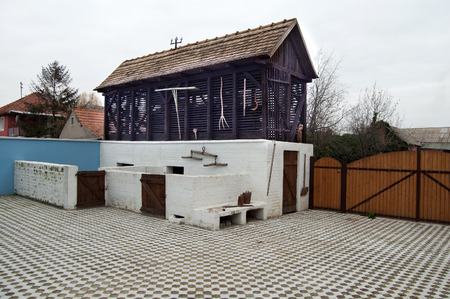 Old rural property has retained the appearance of less than 100 years.の写真素材