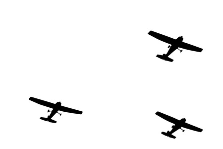 Shadow planes flying over the airport.のイラスト素材