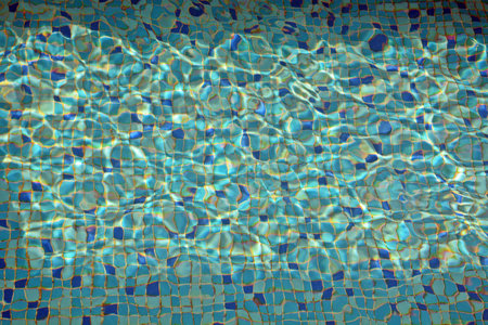 The bottom of the pool and a game of light and water.