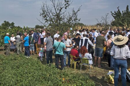 ARADAC, SERBIA, September 07, 2019. Traditional celebration of the beginning of grape harvesting that takes place every year at the beginning of September.のeditorial素材
