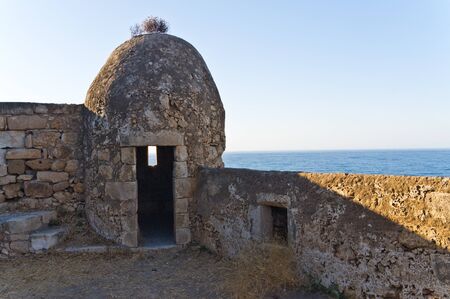 Watchtower on a Fortezza fortress from which the Venetian guards have been observed for the Turkish enemy fleetの写真素材