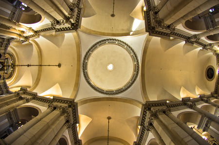 Super wide view inside San Giorgio Maggiore church in Venice, Italyのeditorial素材