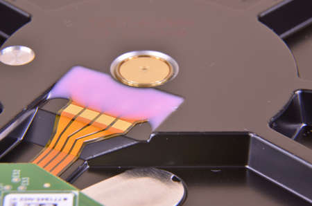 Detail of internal hard disk drive for PC computer