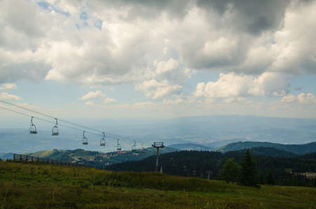 Picturesque landscape of Kopaonik mountain, Serbia, in summerの写真素材