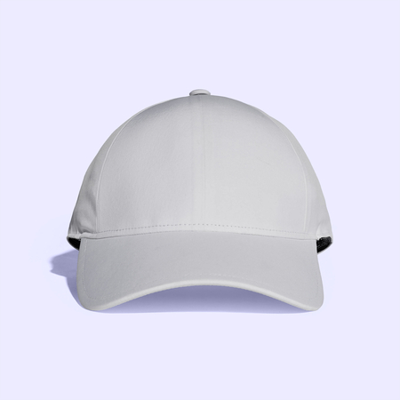 Silver Baseball Cap Mock upの写真素材