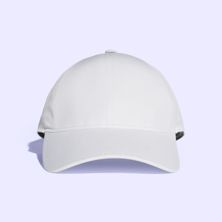 White Smoke Baseball Cap Mock upの写真素材