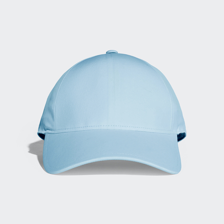 Sky Blue Baseball Cap Mock upの写真素材