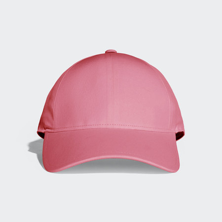 Crimson Red Baseball Cap Mock upの写真素材
