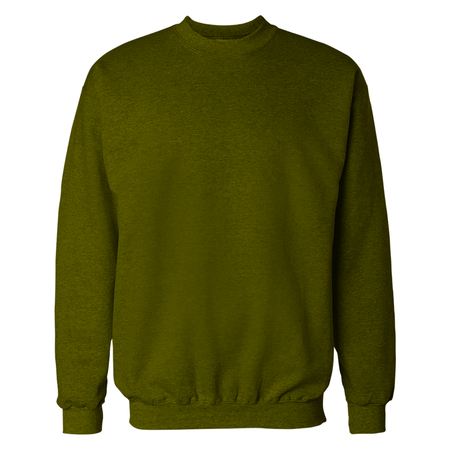 Olive Crewneck Sweat Shirt Mockupの写真素材