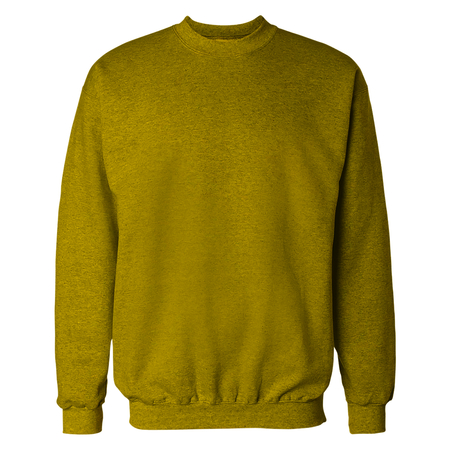 Gold Crewneck Sweat Shirt Mockupの写真素材