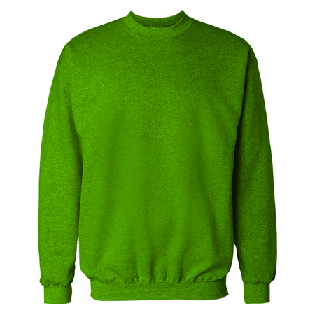 Lawn Green Crewneck Sweat Shirt Mockupの写真素材