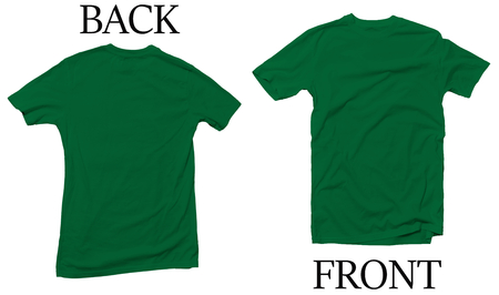Green Meadow Back Front Mock Up Tshirtの写真素材
