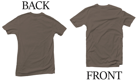 Grey Savana Back Front Mock Up Tshirtの写真素材