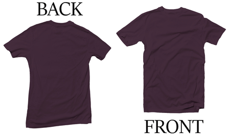 Black Berry Back Front Mock Up Tshirtの写真素材