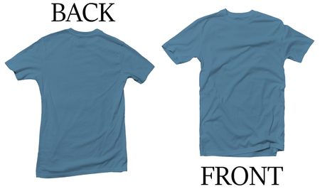 Air Force Blue Back Front Mock Up Tshirtの写真素材