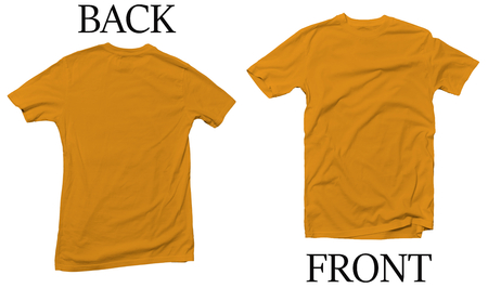 Tennessee Orange Back Front Mock Up Tshirtの写真素材