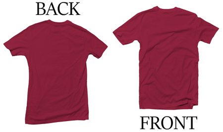 Red Heather Cardinal Back Front Mock Up Tshirtの写真素材