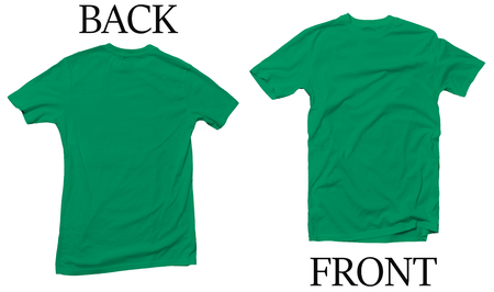 Irish Green Back Front Mock Up Tshirtの写真素材