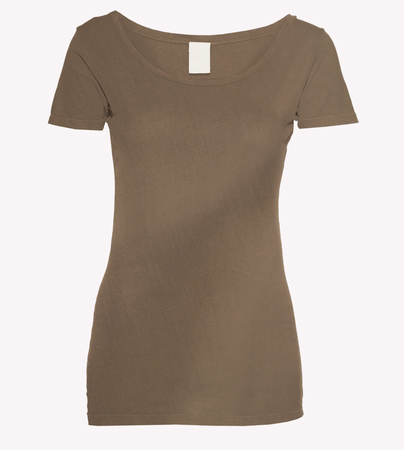 Gray Walnut Cotton Scoop Mock Upの写真素材