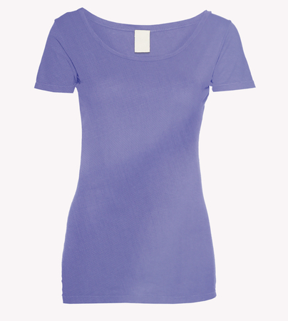 Deep Periwinkle Cotton Scoop Mock Upの写真素材