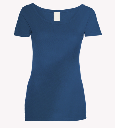 Galaxy Blue Cotton Scoop Mock Upの写真素材