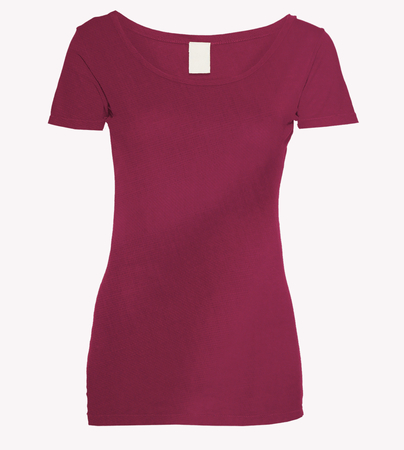 Purple Raspberry Cotton Scoop Mock Upの写真素材