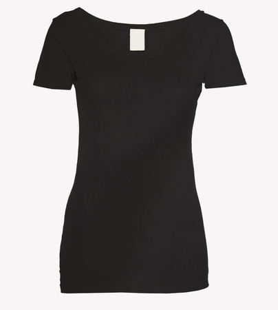 Black Beauty Cotton Scoop Mock Upの写真素材