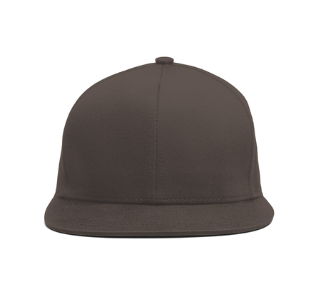 A modern Snapback Front Cap MockUp In Rocky Granite Color to help you present your hat designs beautifully. You can customize almost everything in this hat mockup to match your cap design.の写真素材