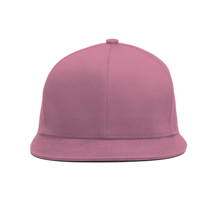 A modern Snapback Front Cap MockUp In Cashmere Rose Color to help you present your hat designs beautifully. You can customize almost everything in this hat mockup to match your cap design.の写真素材