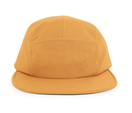 A modern Cool Guy Cap Mock Up In Butter Scotch Color to help you present your hat designs beautifully. You can customize almost everything in this hat mockup to match your cap design.の写真素材
