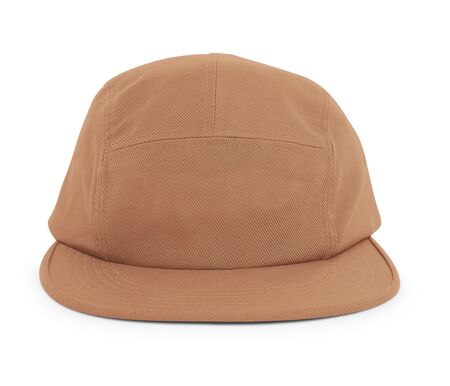 A modern Cool Guy Cap Mock Up In Brown Hazel Color to help you present your hat designs beautifully. You can customize almost everything in this hat mockup to match your cap design.の写真素材