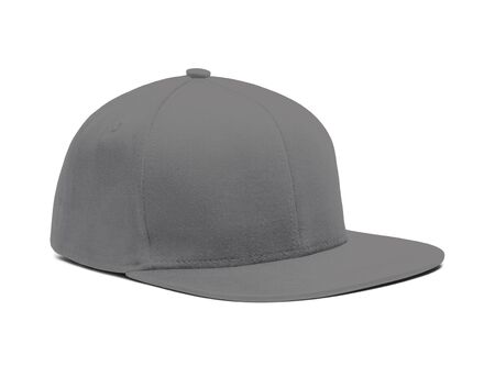 A highly dimension Side View Snapback Cap Mock Up In Frost Gray Color to help you present your hat designs beautifully. You can customize almost everything in this modern mockup to match your cap design.の写真素材