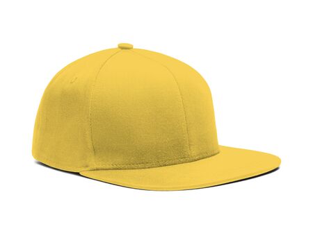A highly dimension Side View Snapback Cap Mock Up In Prime Rose Color to help you present your hat designs beautifully. You can customize almost everything in this modern mockup to match your cap design.の写真素材