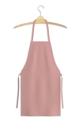 Showcase your design with this Sweet Apron Mock Up In Mellow Rose Color. A realistic look and high resolution mock up to help you present your designs beautifully.の写真素材