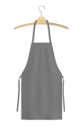 Showcase your design with this Sweet Apron Mock Up In Frost Gray Color. A realistic look and high resolution mock up to help you present your designs beautifully.の写真素材