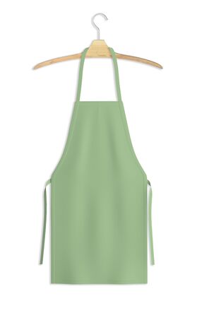 Showcase your design with this Sweet Apron Mock Up In Nile Green Color. A realistic look and high resolution mock up to help you present your designs beautifully.の写真素材