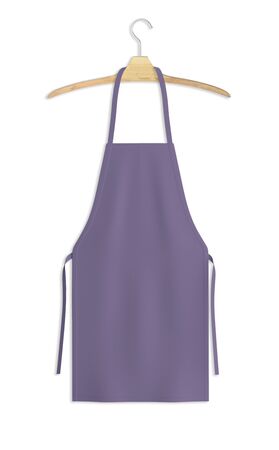 Showcase your design with this Sweet Apron Mock Up In Purple Haze Color. A realistic look and high resolution mock up to help you present your designs beautifully.の写真素材