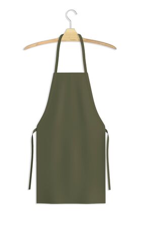 Showcase your design with this Sweet Apron Mock Up In Terrarium Moss Color. A realistic look and high resolution mock up to help you present your designs beautifully.の写真素材