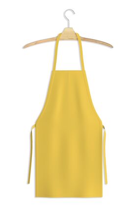 Showcase your design with this Sweet Apron Mock Up In Prime Rose Color. A realistic look and high resolution mock up to help you present your designs beautifully.の写真素材