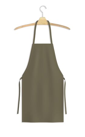 Showcase your design with this Sweet Apron Mock Up In Martini Olive Color. A realistic look and high resolution mock up to help you present your designs beautifully.の写真素材