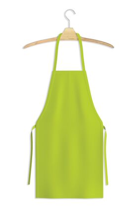 Showcase your design with this Sweet Apron Mock Up In Lime Punch Color. A realistic look and high resolution mock up to help you present your designs beautifully.の写真素材