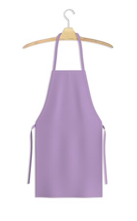 Showcase your design with this Sweet Apron Mock Up In Crocus Petal Color. A realistic look and high resolution mock up to help you present your designs beautifully.の写真素材